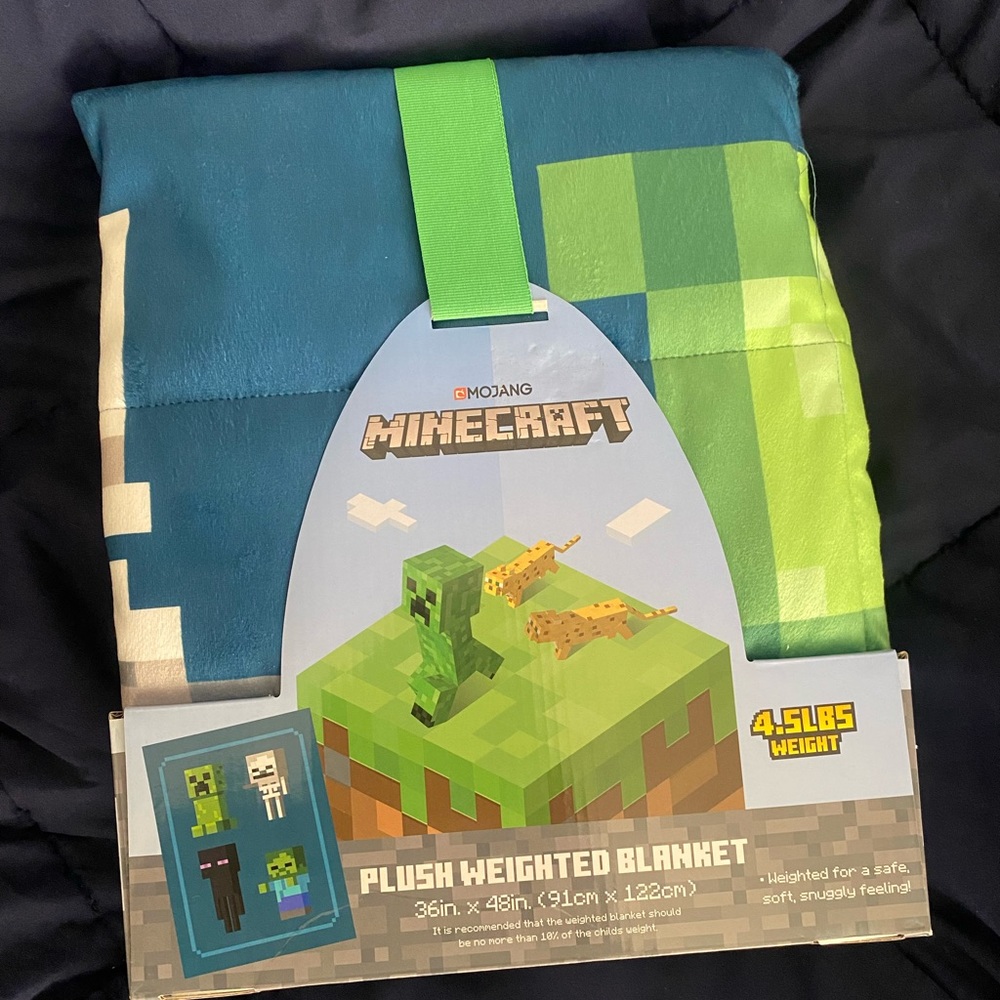 Minecraft “Evil Spirits”  Plushy Weighted Blanket 4.5lb